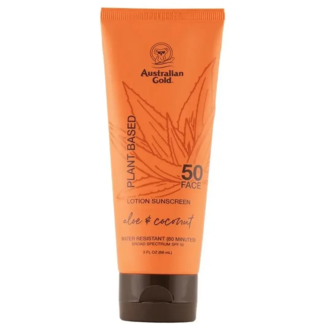 Lotion Sunscreen Plant Based Face Aloe & Coconut Spf 50
